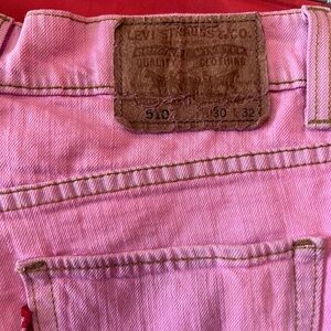 Levi's Pink Denim Skirt